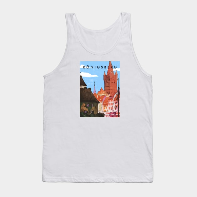 Konigsberg, Prussia, Germany.Retro travel poster Tank Top by GreekTavern